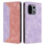 For OnePlus Turbo 6X Pro 5G Leather Case Skin Touch Color Splicing RFID Blocking Wallet Stand Phone Cover