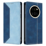 For Honor X80 Pro Max 5G Leather Case Skin Touch Color Splicing RFID Blocking Wallet Stand Phone Cover