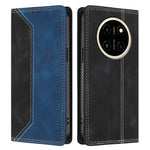 For Honor X80 Pro Max 5G Leather Case Skin Touch Color Splicing RFID Blocking Wallet Stand Phone Cover