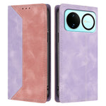 For Huawei nova 16 5G Leather Case Skin Touch Color Splicing RFID Blocking Wallet Stand Phone Cover
