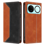 For Huawei nova 16 5G Leather Case Skin Touch Color Splicing RFID Blocking Wallet Stand Phone Cover