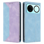 For Huawei nova 16 5G Leather Case Skin Touch Color Splicing RFID Blocking Wallet Stand Phone Cover