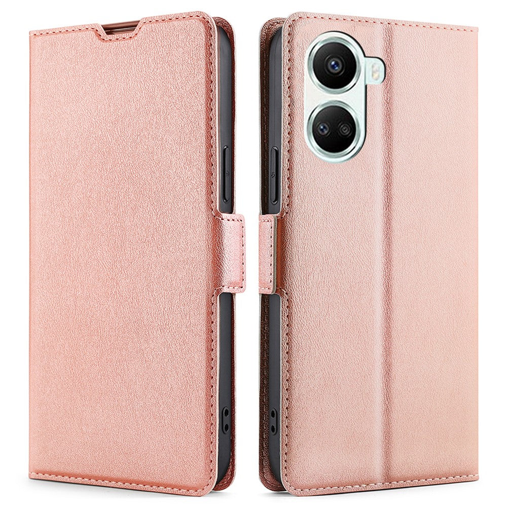 For Huawei nova 10 SE 4G PU Leather Dual Magnetic Clasp Flip Phone Case Stand Card Holder Protective Cover