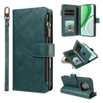 For Honor X9d 5G / Honor Magic8 Lite 5G / Honor X70 5G Leather Case 9 Card Slots Zipper Pocket Phone Cover with Wrist Strap