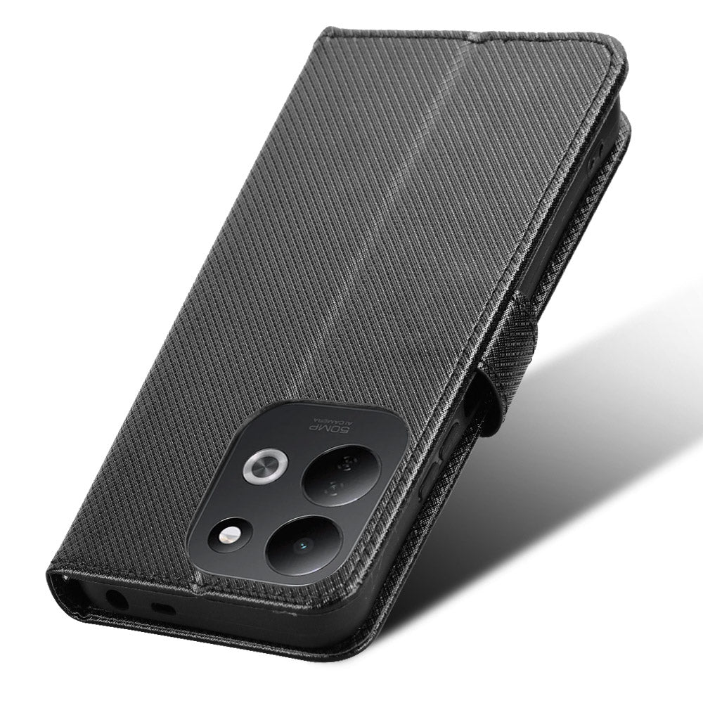 For Xiaomi Redmi 17 5G / Xiaomi Redmi 17 4G Leather Wallet Case with Strap Diamond Texture Phone Cover