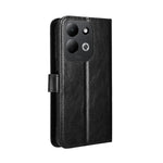 For Xiaomi Redmi 17 4G / 17 5G / Poco M8x 5G PU Leather Case with Strap Crazy Horse Texture Phone Wallet Cover