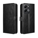 For Xiaomi Redmi 17 4G / 17 5G / Poco M8x 5G PU Leather Case with Strap Crazy Horse Texture Phone Wallet Cover