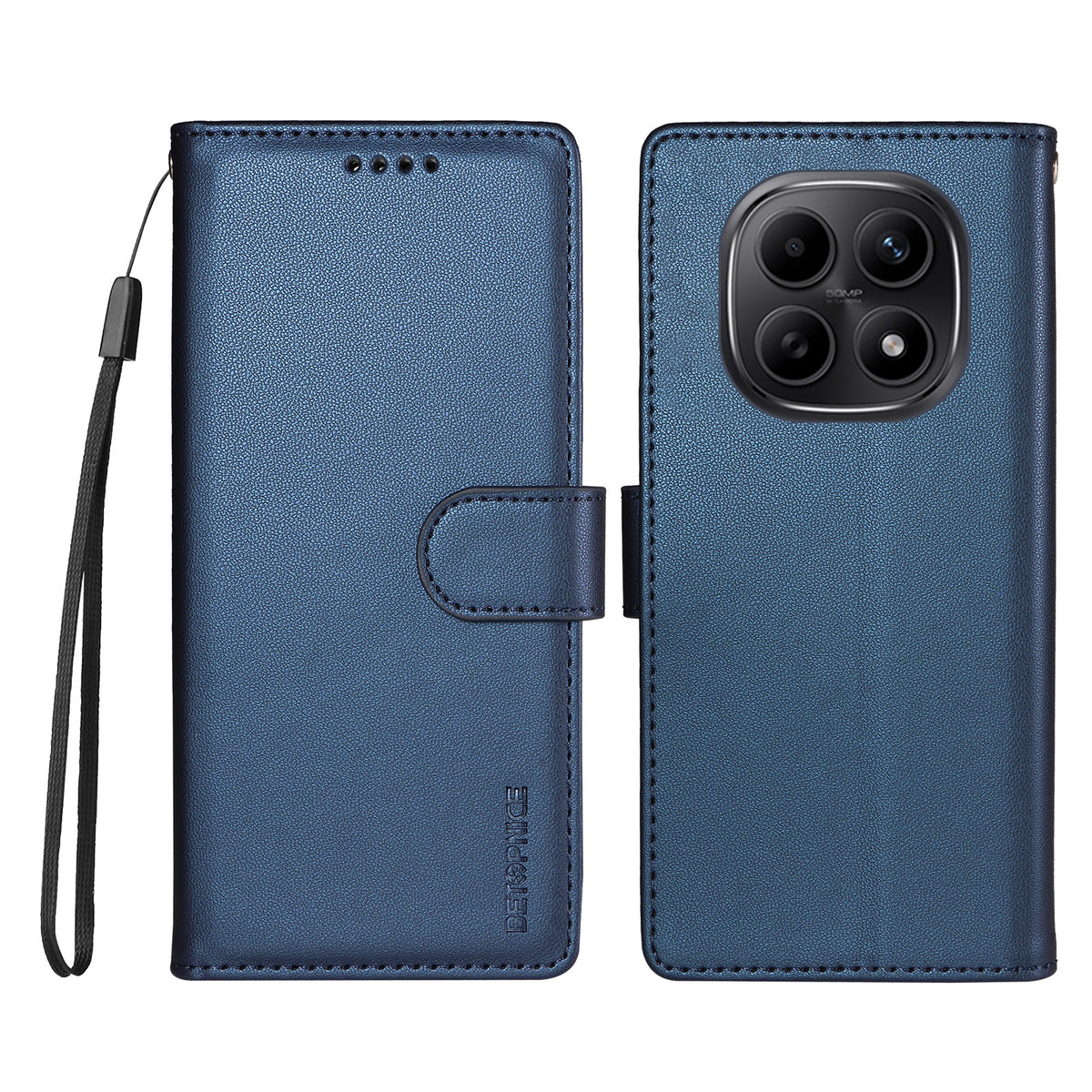 BETOPNICE for Xiaomi Redmi Note 15 Pro 5G (Global) 006 Case RFID Blocking Wallet Stand Leather Phone Cover with Wrist Strap