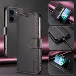 BETOPNICE for Xiaomi Poco C85 4G (171mm) / Xiaomi Redmi 15R 5G / Xiaomi Redmi 15C 4G (Global) (171mm) 006 Case RFID Blocking Wallet Stand Leather Phone Cover with Wrist Strap