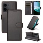 BETOPNICE for Xiaomi Poco C85 4G (171mm) / Xiaomi Redmi 15R 5G / Xiaomi Redmi 15C 4G (Global) (171mm) 006 Case RFID Blocking Wallet Stand Leather Phone Cover with Wrist Strap