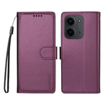 BETOPNICE for Xiaomi Poco C85 4G (171mm) / Xiaomi Redmi 15R 5G / Xiaomi Redmi 15C 4G (Global) (171mm) 006 Case RFID Blocking Wallet Stand Leather Phone Cover with Wrist Strap