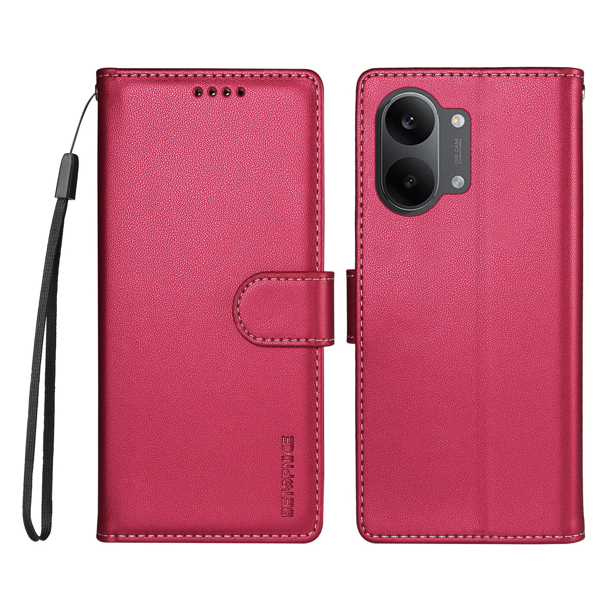 BETOPNICE for Xiaomi Poco X8 Pro Max 5G / Xiaomi Redmi Turbo 5 Max 5G 006 Case RFID Blocking Wallet Stand Leather Phone Cover with Wrist Strap