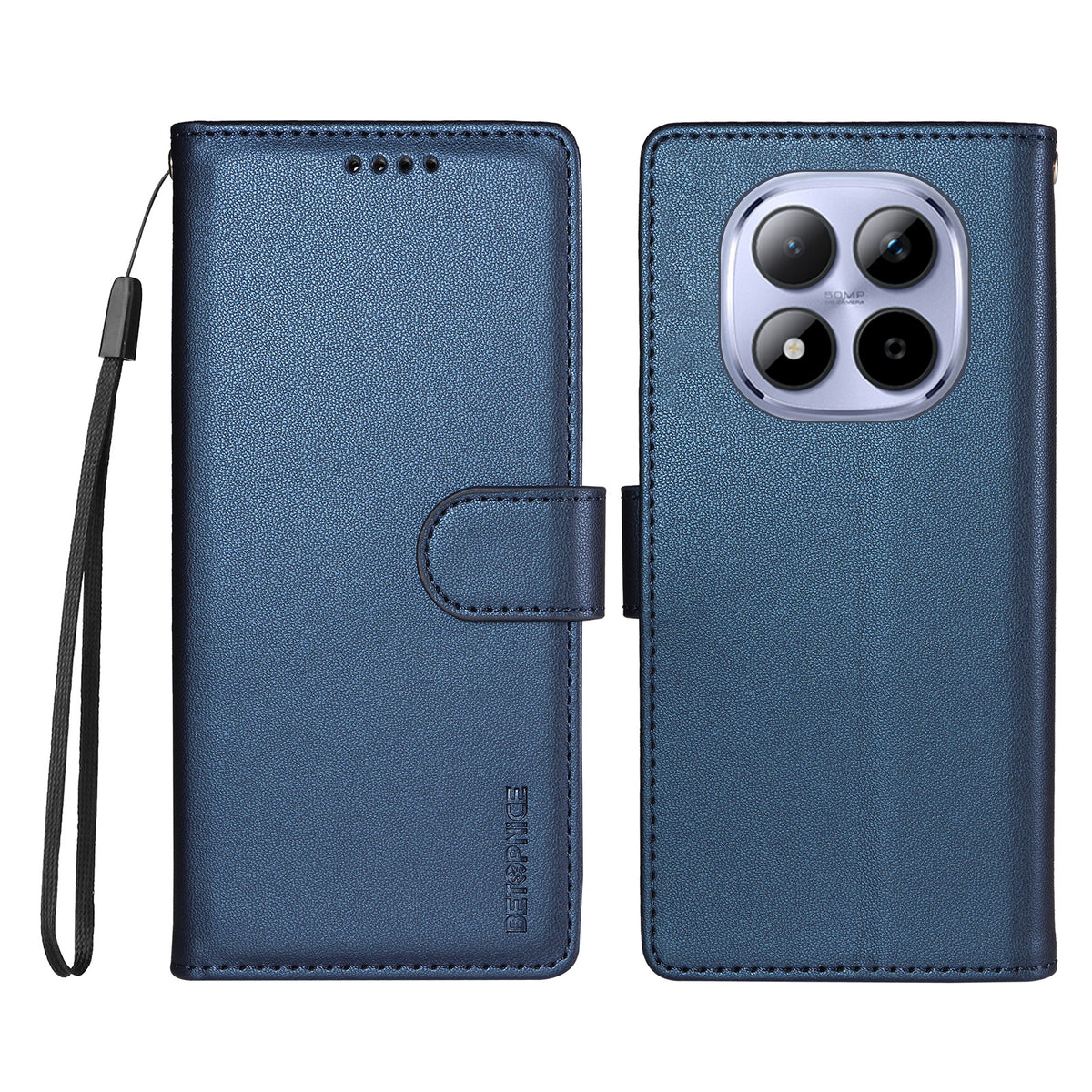 BETOPNICE for Xiaomi Redmi Note 15 Pro 4G (Global) 006 Case RFID Blocking Wallet Stand Leather Phone Cover with Wrist Strap