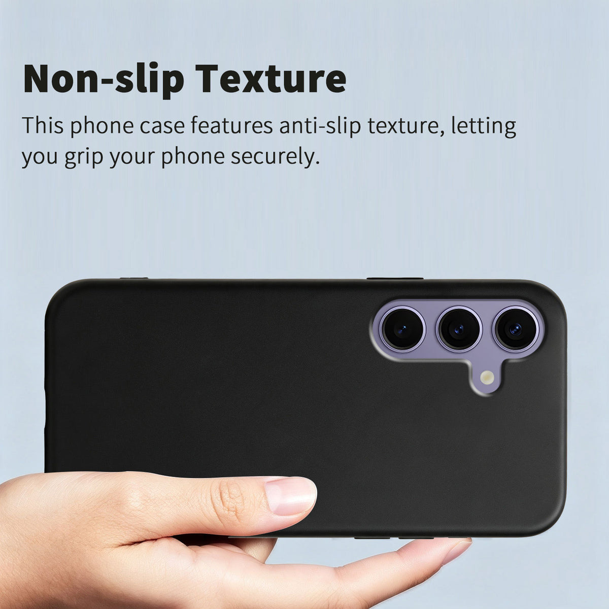 For Samsung Galaxy S24 FE Case Soft TPU Anti-Drop Non-Slip Texture Phone Cover