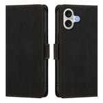 Til iPhone 17 Etui Hudvenligt PU-læder Flip Wallet Telefoncover med Håndrem