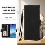 Til iPhone 17 Etui Hudvenligt PU-læder Flip Wallet Telefoncover med Håndrem