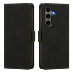 For Samsung Galaxy S24+ / Galaxy S25+ Case Skin-touch PU Leather Flip Wallet Phone Cover with Wrist Strap