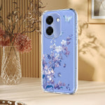 Honor X6e 4G / Honor X7e 4G Cover, TPU Telefon Bagcover med Sommerfugle Blomsterprint
