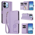 For Xiaomi Redmi Note 17 Pro Max 5G / Xiaomi Redmi Note 17 Pro+ 5G Wallet Case 9 Card Slots Lucky Clover Imprint Leather Phone Cover with Wrist Strap