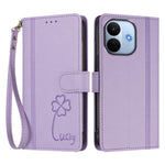 For Xiaomi Redmi Note 17 Pro Max 5G / Xiaomi Redmi Note 17 Pro+ 5G Wallet Case 9 Card Slots Lucky Clover Imprint Leather Phone Cover with Wrist Strap