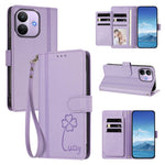 For Xiaomi Redmi Note 17 Pro 5G Wallet Case 9 Card Slots Lucky Clover Imprint Leather Phone Cover with Wrist Strap