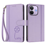 For Xiaomi Redmi Note 17 Pro 5G Wallet Case 9 Card Slots Lucky Clover Imprint Leather Phone Cover with Wrist Strap
