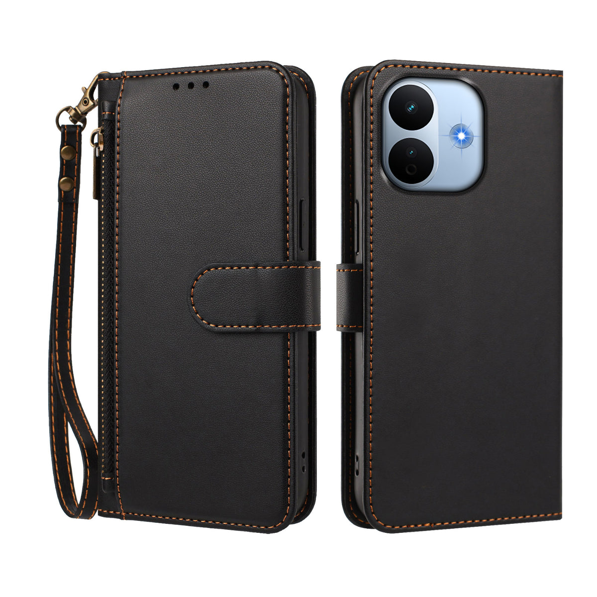 For Xiaomi Redmi Note 17 Pro Max 5G / Xiaomi Redmi Note 17 Pro+ 5G Case 4 Card Slots Wallet Stand PU Leather Phone Cover with Wrist Strap