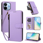 For Xiaomi Redmi Note 17 Pro Max 5G / Xiaomi Redmi Note 17 Pro+ 5G Case 4 Card Slots Wallet Stand PU Leather Phone Cover with Wrist Strap