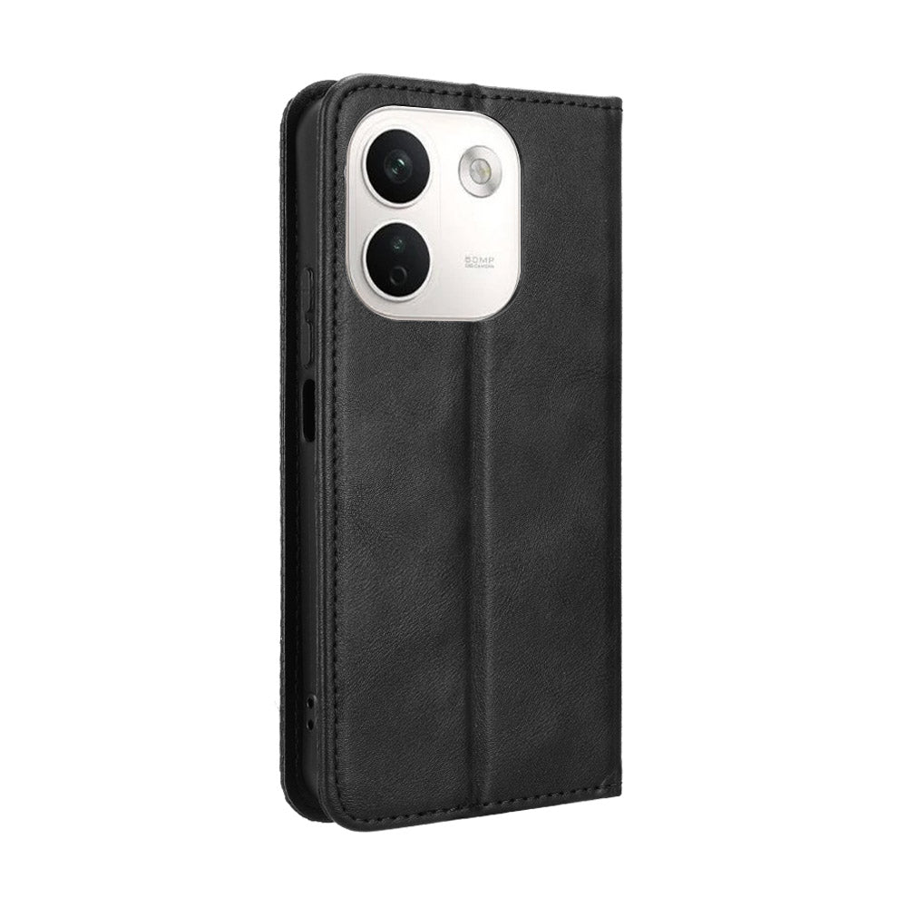Xiaomi Redmi Note 17 Pro+ 5G / Note 17 Pro Max 5G / Poco X8 Power 5G Läderfodral Plånboksfodral Retro Textur mobilskal