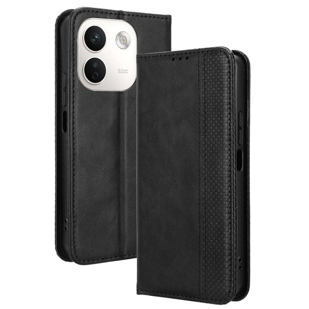 For Xiaomi Redmi Note 17 Pro+ 5G / 17 Pro Max 5G Leather Case Wallet Stand Retro Texture Phone Cover