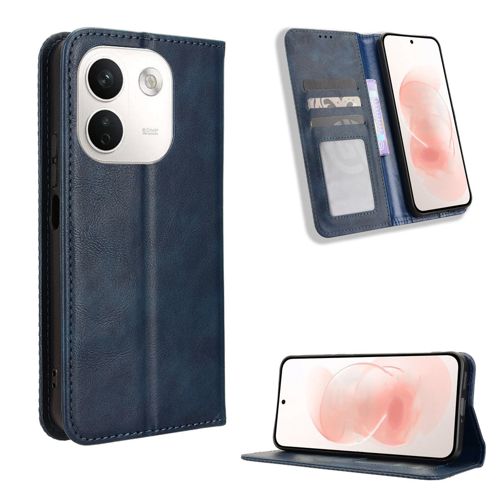 For Xiaomi Redmi Note 17 Pro+ 5G / 17 Pro Max 5G Leather Case Wallet Stand Retro Texture Phone Cover