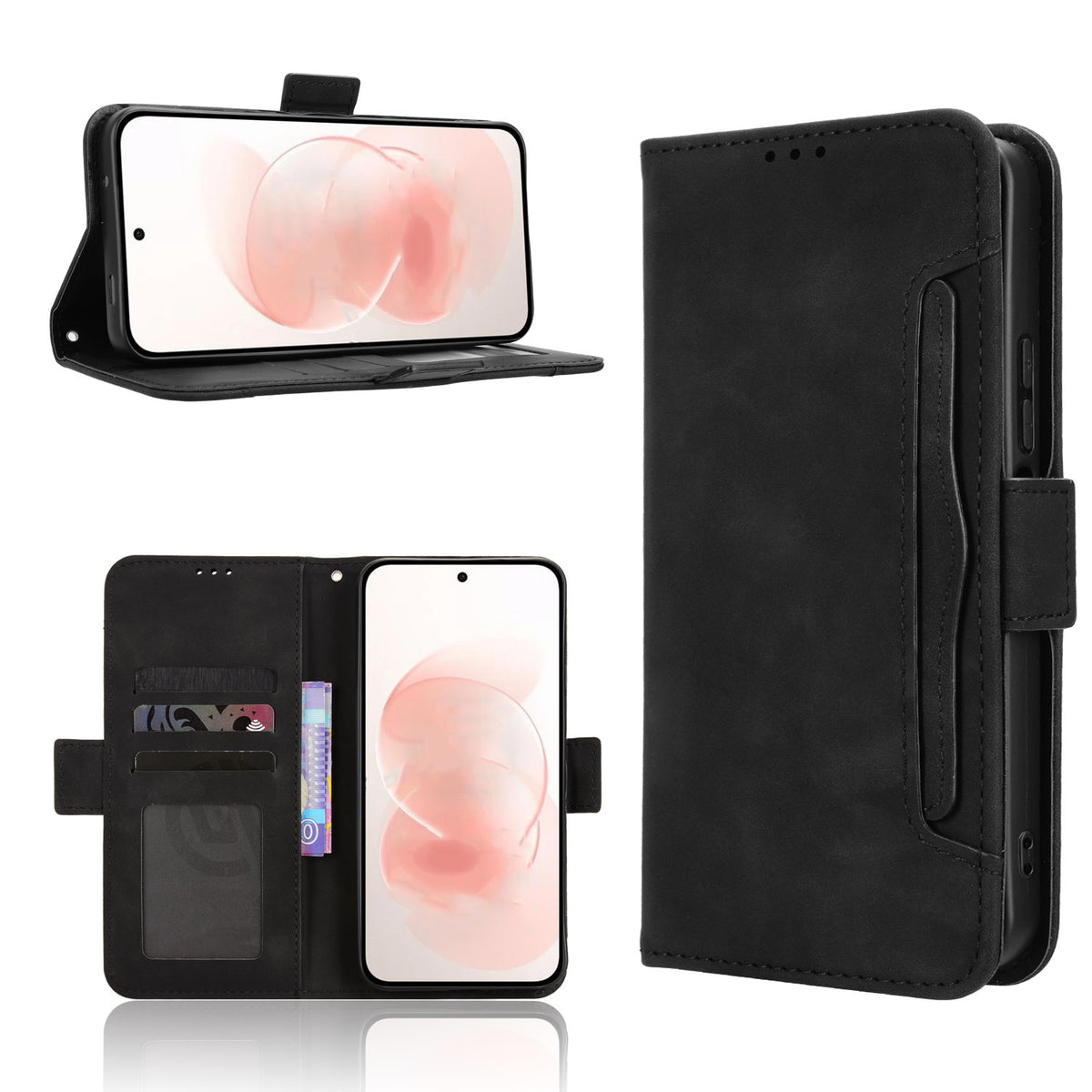 For Xiaomi Redmi Note 17 Pro+ 5G / 17 Pro Max 5G Leather Case Phone Wallet Cover with Multiple Card Slots
