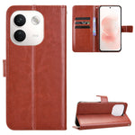 Xiaomi Redmi Note 17 Pro+ 5G / Note 17 Pro Max 5G / Poco X8 Power 5G PU-läderskal med rem Crazy Horse Texture Phone Fold Cover