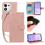 For Honor 600 Smart 5G / X7e Plus 5G Case with Wrist Strap RFID Blocking Wallet Cowhide Texture Leather Phone Cover