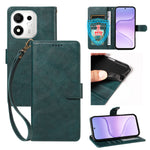 For Honor 600 Smart 5G / X7e Plus 5G Case with Wrist Strap RFID Blocking Wallet Cowhide Texture Leather Phone Cover