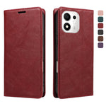 For Honor 600 Smart 5G / X7e Plus 5G Wallet Case RFID Blocking Card Slots Stand Magnetic Closure Leather Phone Cover