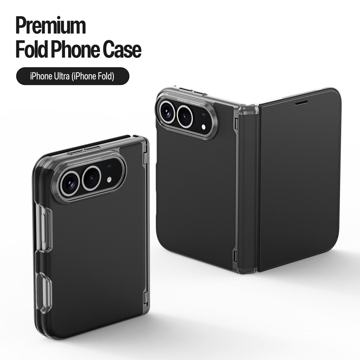 DUX DUCIS for iPhone Fold Fort Series PU Leather Flip Phone Cover with Card Slot