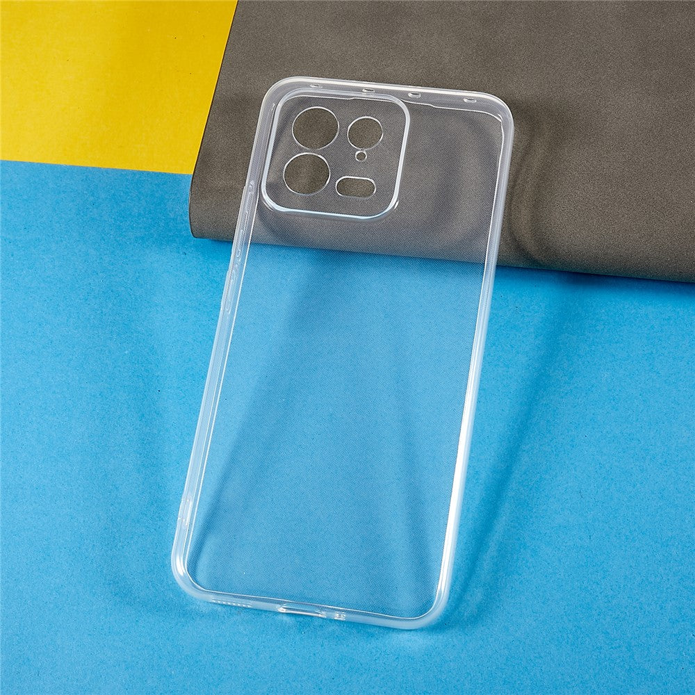 Xiaomi 13 5G skyddande mobilskal, mjukt och smalt TPU reptåligt transparent mobilskal
