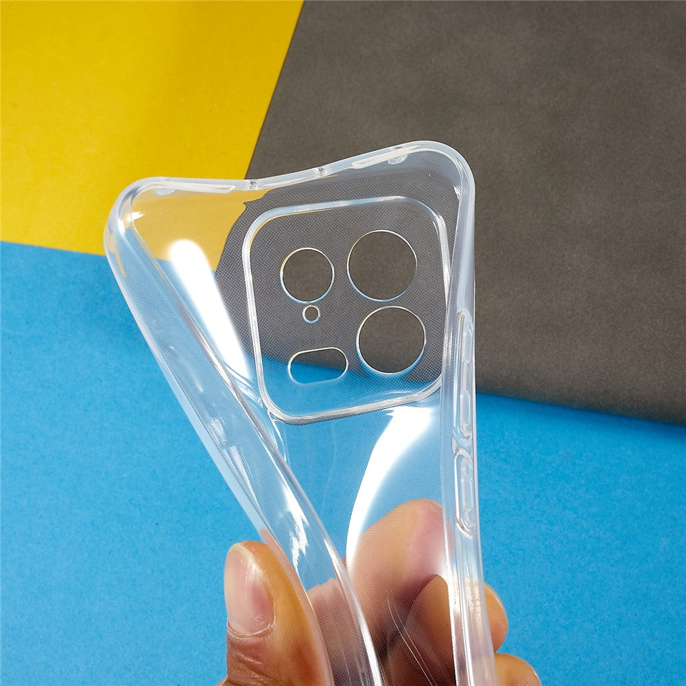 Xiaomi 13 5G skyddande mobilskal, mjukt och smalt TPU reptåligt transparent mobilskal