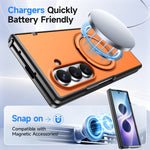 For Samsung Galaxy Z Fold7 5G / Galaxy Z Fold8 Ultra Magnetic Case Rotating Kickstand TPU + PC Phone Cover