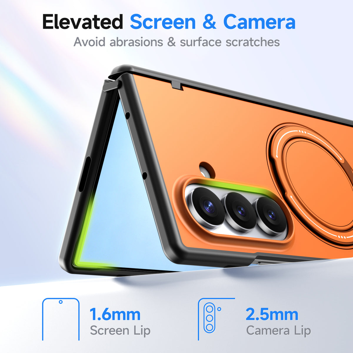 For Samsung Galaxy Z Fold7 5G / Galaxy Z Fold8 Ultra Magnetic Case Rotating Kickstand TPU + PC Phone Cover