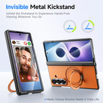 Til Samsung Galaxy Z Fold7 5G / Galaxy Z Fold8 Ultra Magnetisk Cover Roterende Støtteben TPU + PC Telefoncover