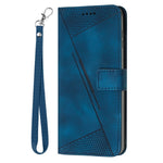 For Xiaomi Redmi Note 17 Pro 5G Leather Case Imprinted Triangle Phone Cover with Hand Strap