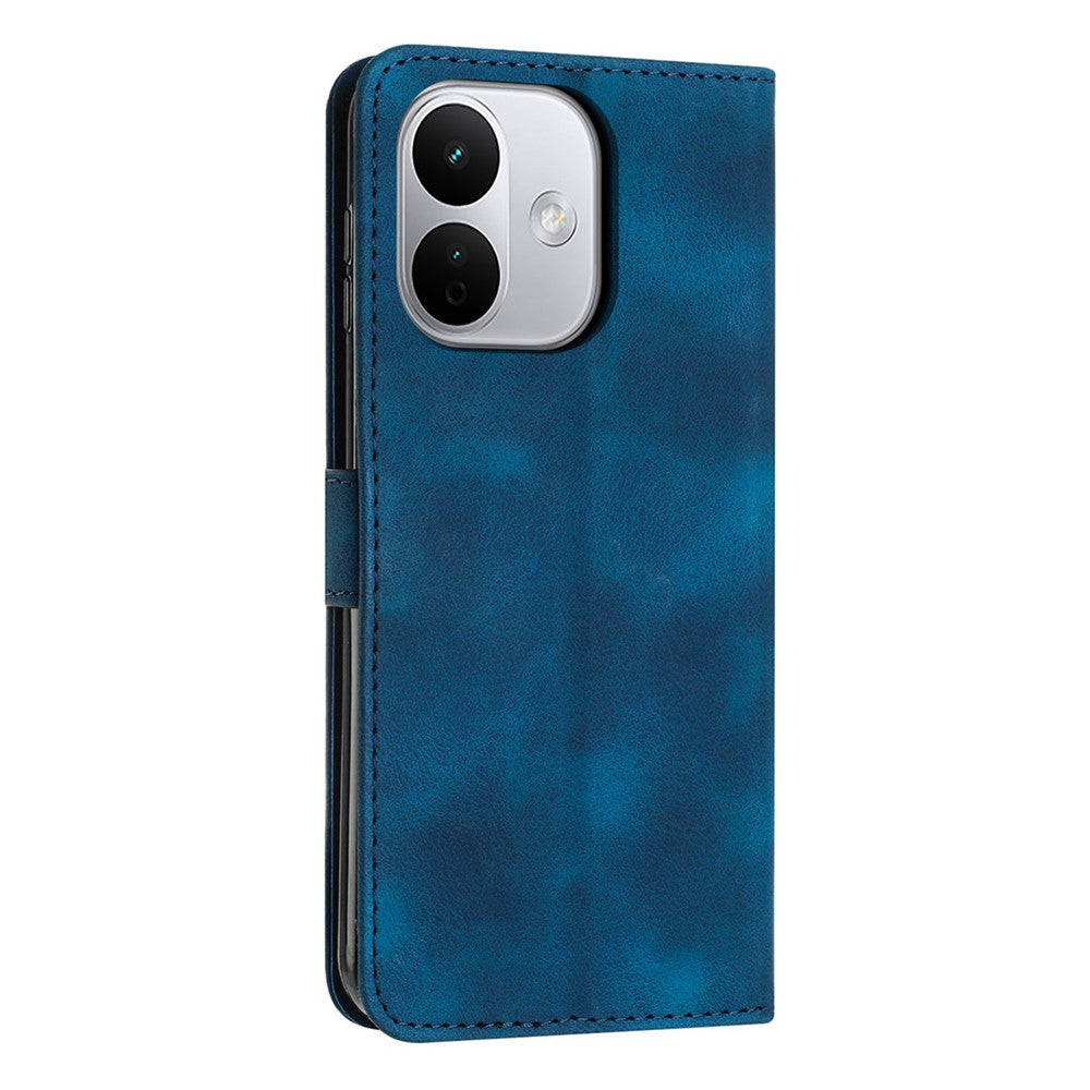For Xiaomi Redmi Note 17 Pro 5G Leather Case Imprinted Triangle Phone Cover with Hand Strap
