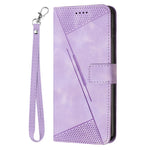 For Xiaomi Redmi 17 4G / 17 5G Leather Case Imprinted Triangle Phone Cover with Hand Strap