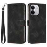 For Xiaomi Redmi Note 17 Pro+ 5G / Note 17 Pro Max 5G Leather Case Imprinted Triangle Phone Cover with Hand Strap