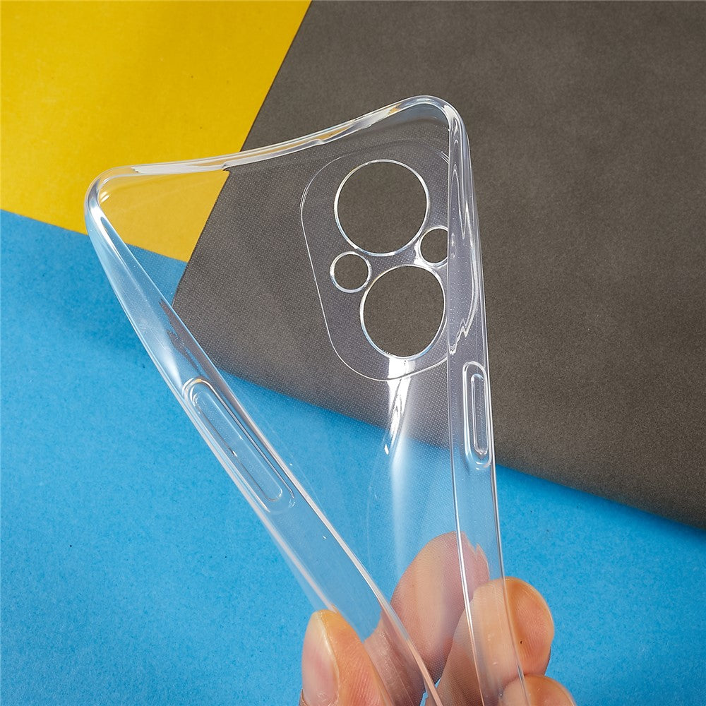 For Oppo Reno8 Lite 5G Protective Phone Cover, Back Protector Slim TPU Transparent Clear Phone Case