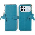 For Oppo A7 Pro Max 5G Case RFID Blocking Genuine Cow Leather Phone Cover Litchi Texture