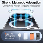 For Samsung Galaxy Z Fold8 Ultra Magnetic Case TPU + PC Clear Phone Cover with High Aluminium-silicon Glass Screen Protector + Tempered Glass Lens Protector