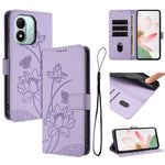 For Xiaomi Redmi Note 17 4G (Global) / Note 17 5G (Global) / Note 17 (India / China) 5G Case Wallet Stand Lotus Imprint Leather Phone Cover with Wrist Strap